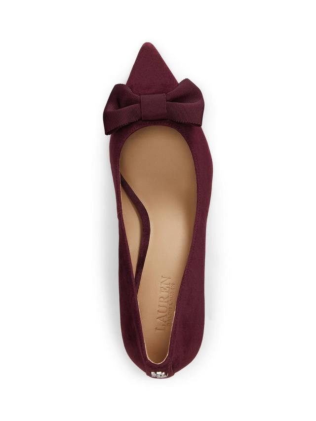 Туфли-лодочки Lauren Adrienne с бантиком Ralph Lauren, Burgundy — фото 3