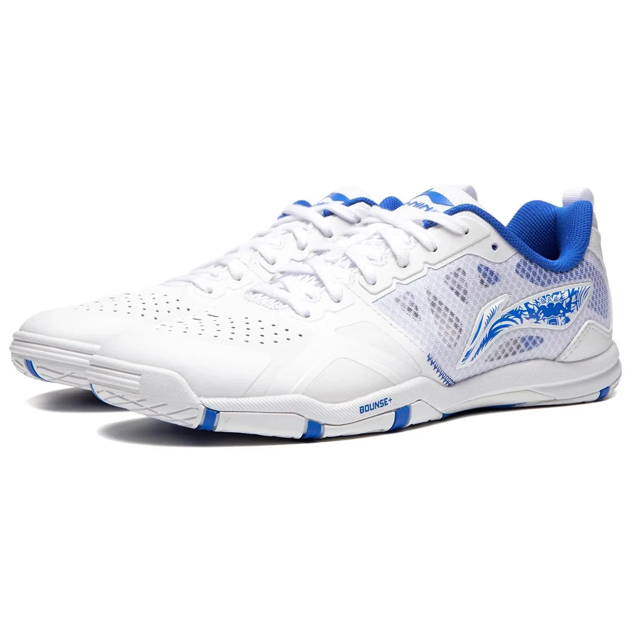 Кроссовки для настольного тенниса Li-Ning Hawkeye 2.0 PRO Slip Resistant Abrasion Resistant Low top Unisex White Blue — фото 4