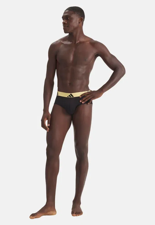 Трусы Adidas Sportswear 3Er pack active flex slip briefs, черный светло-серый