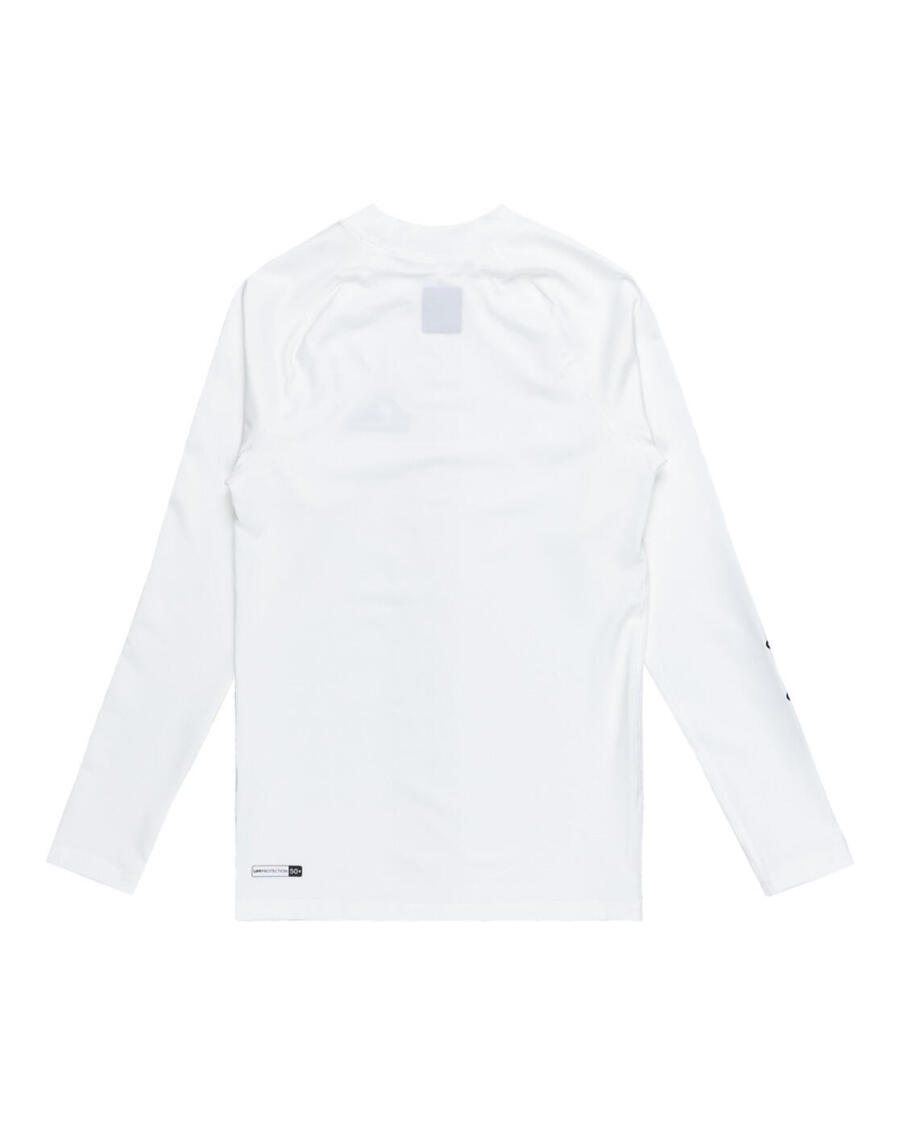 QUIKSILVER Футболка для серфинга с длинными рукавами и защитой от ультрафиолета UPF 50 на каждый день, белый мальчик — фото 4