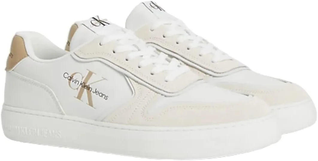 Кроссовки Calvin Klein Herren Casual Irregular Lines Ym0ym00606 Cupsole, белый — фото 3