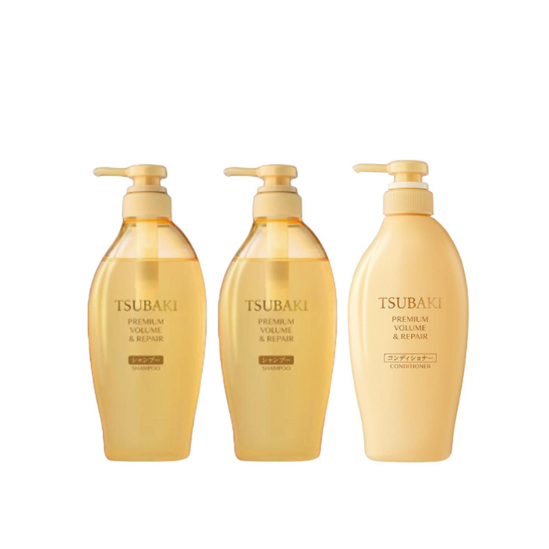

Набор шампуня и кондиционера для восстановления и увеличения объема волос питательный 450мл+450мл TSUBAKI