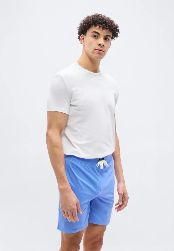 Узкие короткие пижамные штаны для сна Polo Ralph Lauren, Harbor Island Blue — фото 4