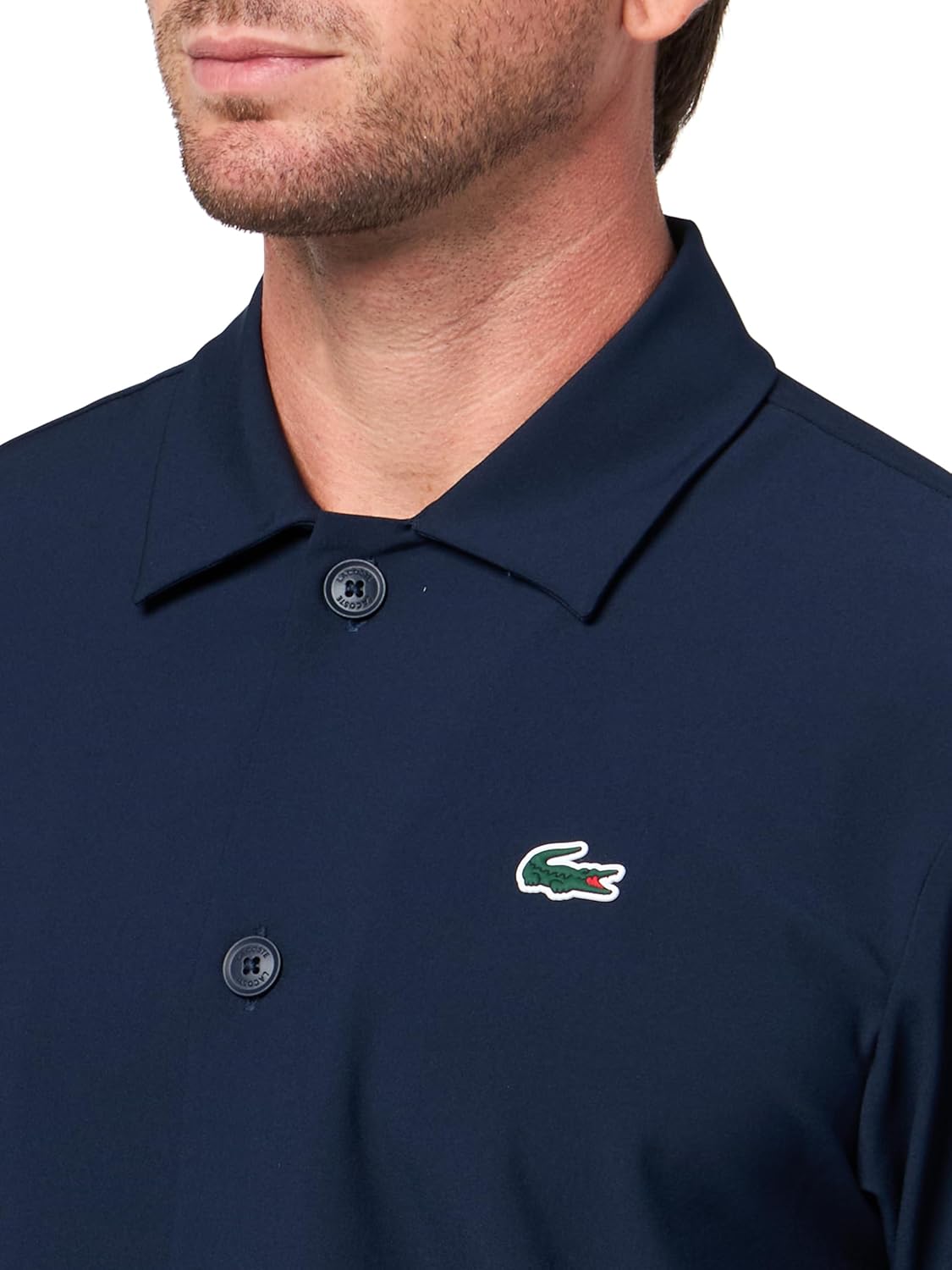 Рубашка Lacoste, мужская, спортивная рубашка для гольфа, Navy Blue — фото 3