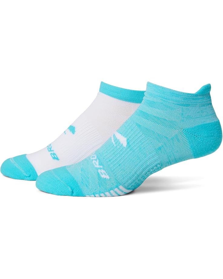 

Носки Brooks Ghost Lite No Show 2 Pack, цвет Strobe Blue/White/White/Blue