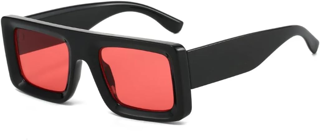 

Солнцезащитные очки с защитой UV400 | Линзы с градиентным покрытием Rivets, маленькая оправа | для женщин и мужчин, для занятий спортом на открытом воздухе и вождения DSVIGF, Black Red