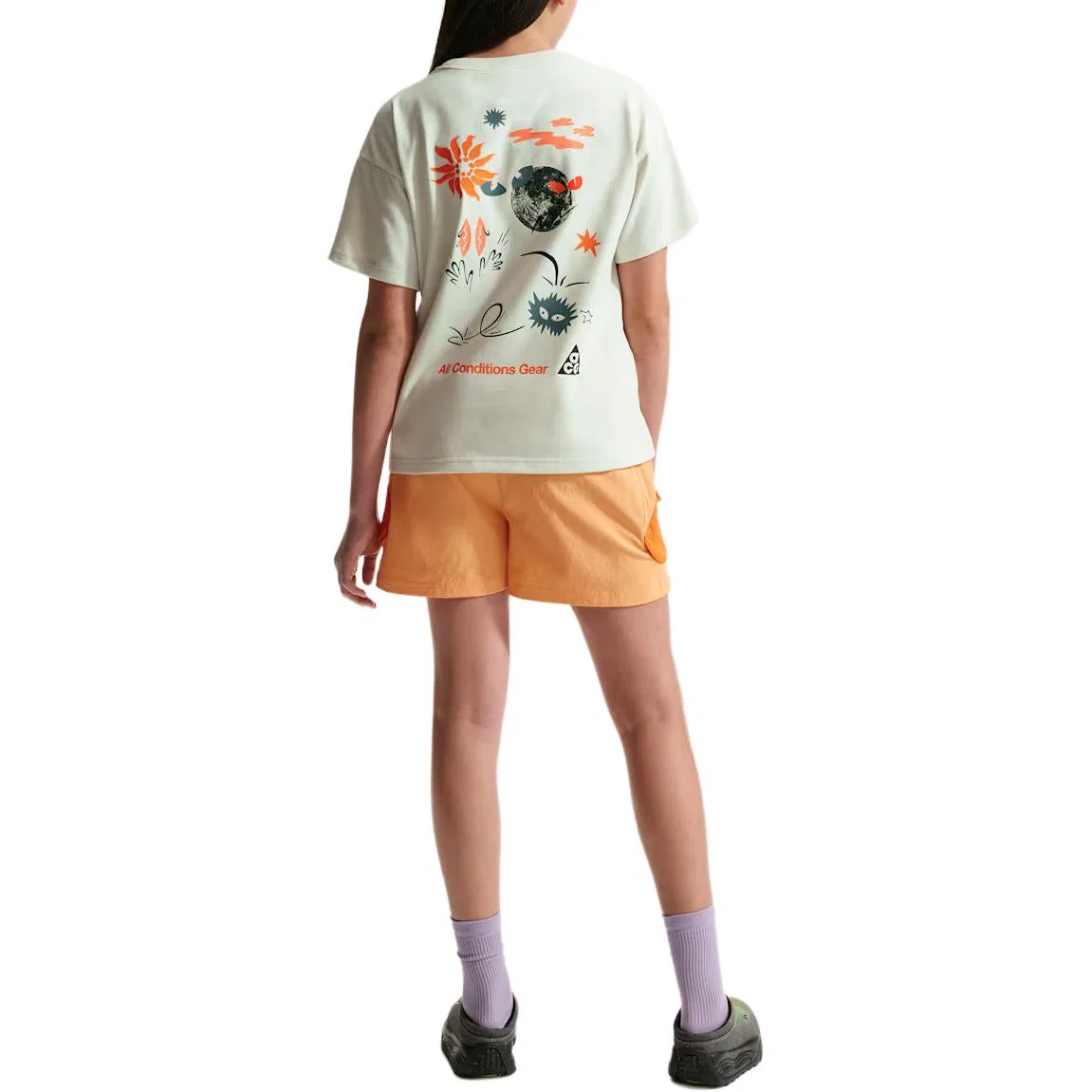 Футболка детская Quick Dry ACG Junior Max90 Kids Nike, Sea Glass Color — фото 4