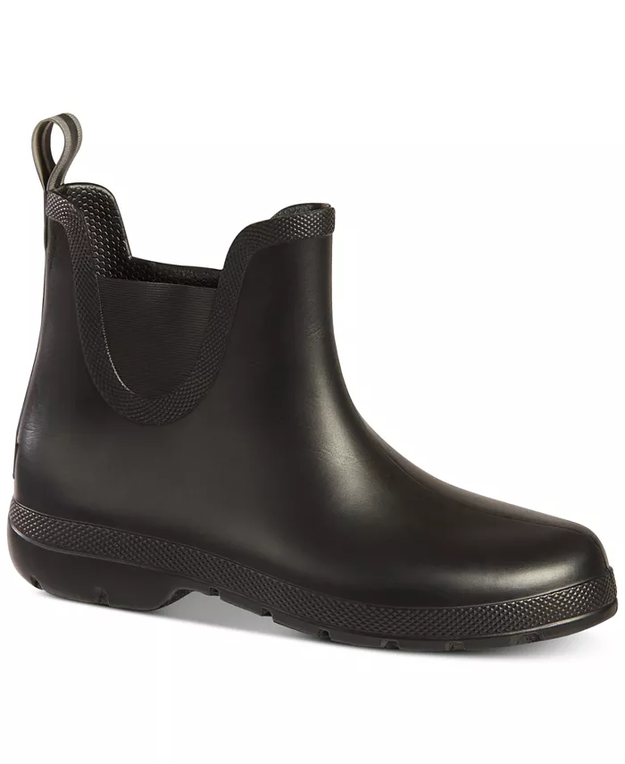 Женские демисезонные резиновые полусапоги Chelsea Ankle Rain Boots Everywear Totes, черный