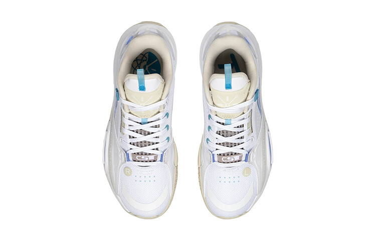 Баскетбольные кроссовки City 10 Youth Edition для детей GS Low-top Standard White/Blossom White Lining — фото 4