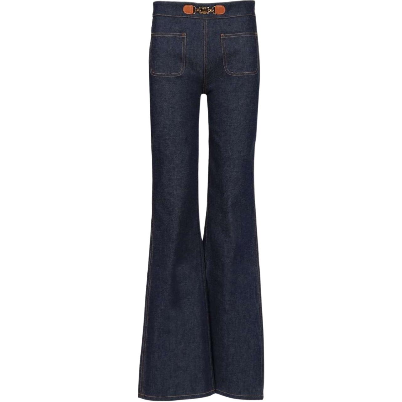 

Расклешенные джинсы с логотипом Francoise Celine, синий