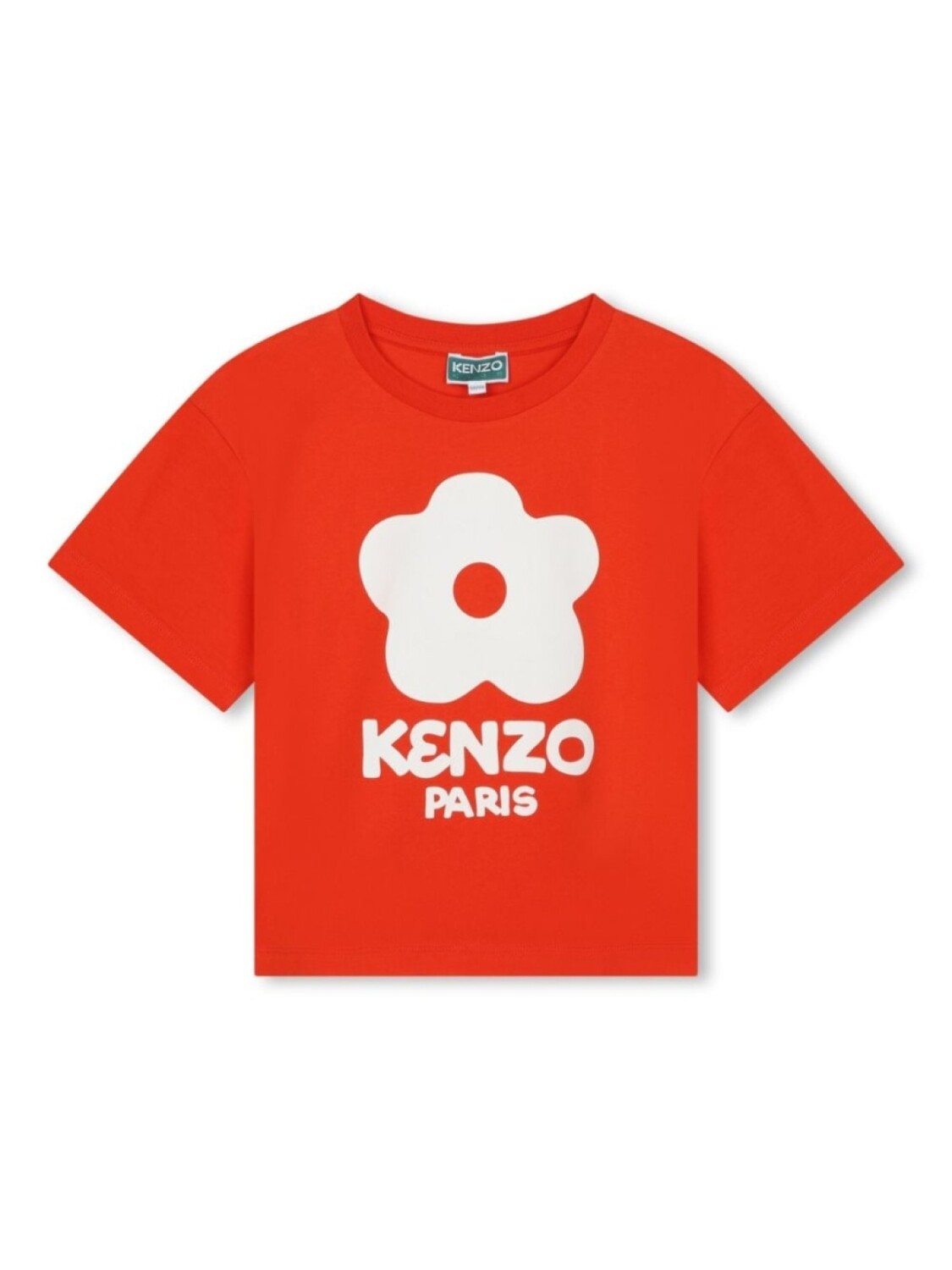 

Kenzo Kids футболка из органического хлопка с логотипом, красный