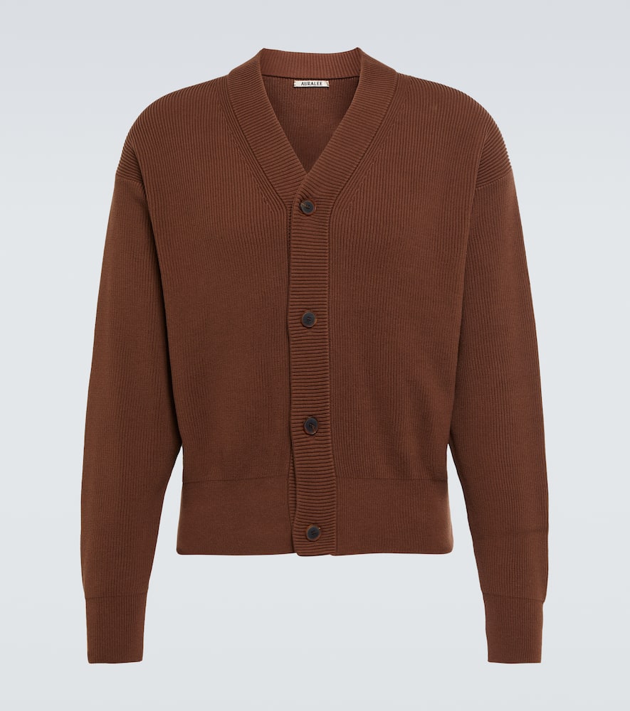 

Хлопковый кардиган Auralee, Brown