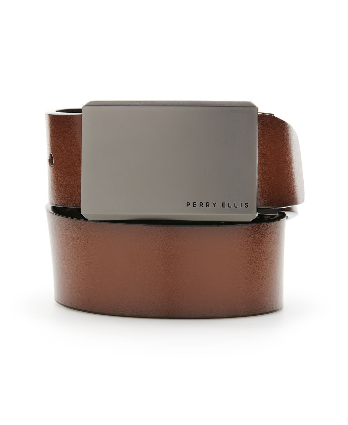 

Мужской двусторонний ремень с металлическим налетом Perry Ellis Portfolio