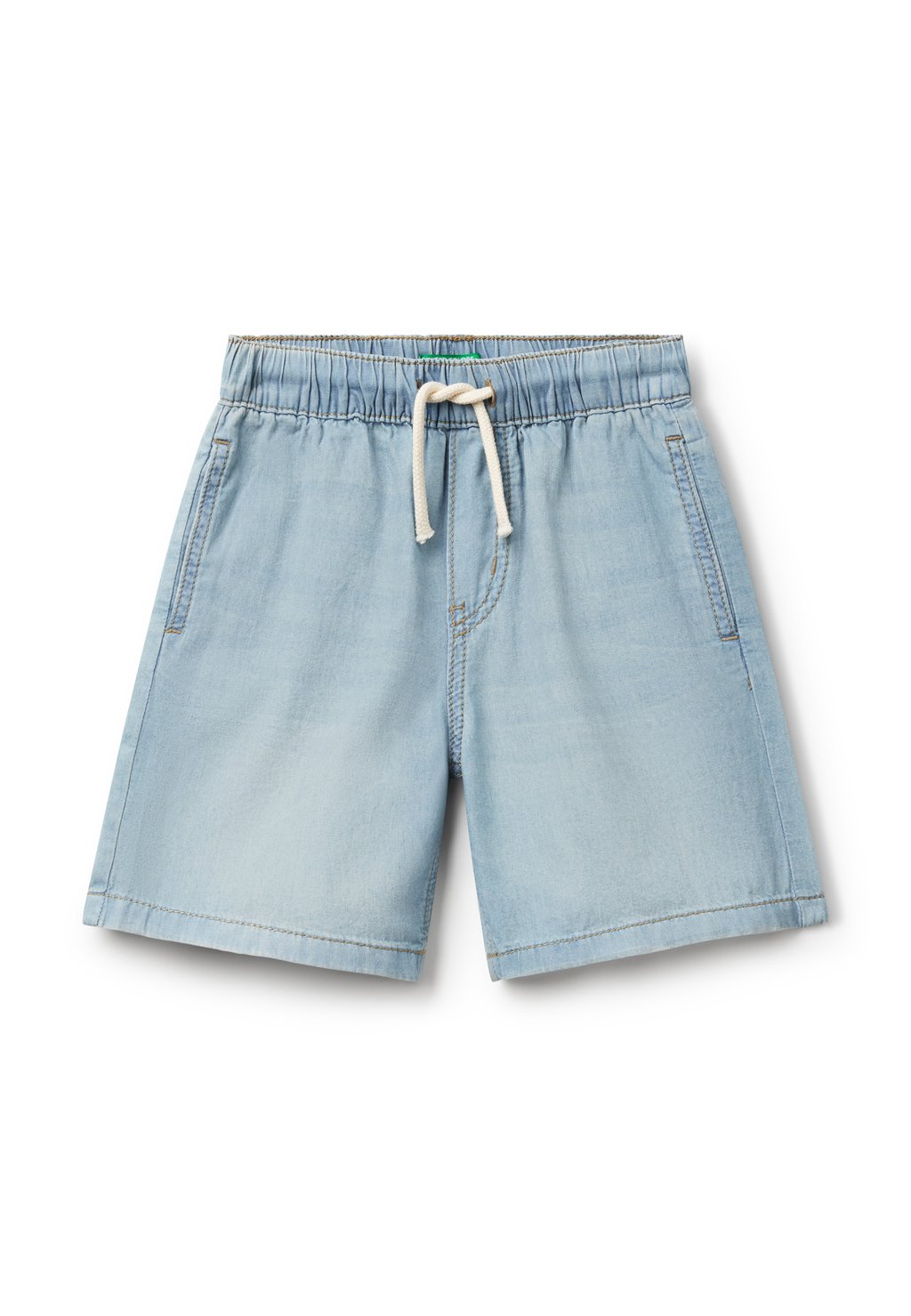 

Джинсовые шорты BERMUDAS WITH DRAWSTRING United Colors of Benetton, синий
