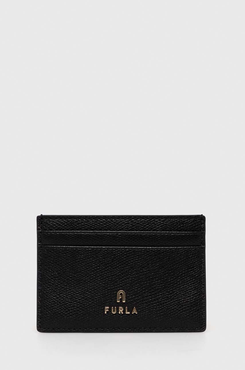 

Кожаная визитница Furla, черный