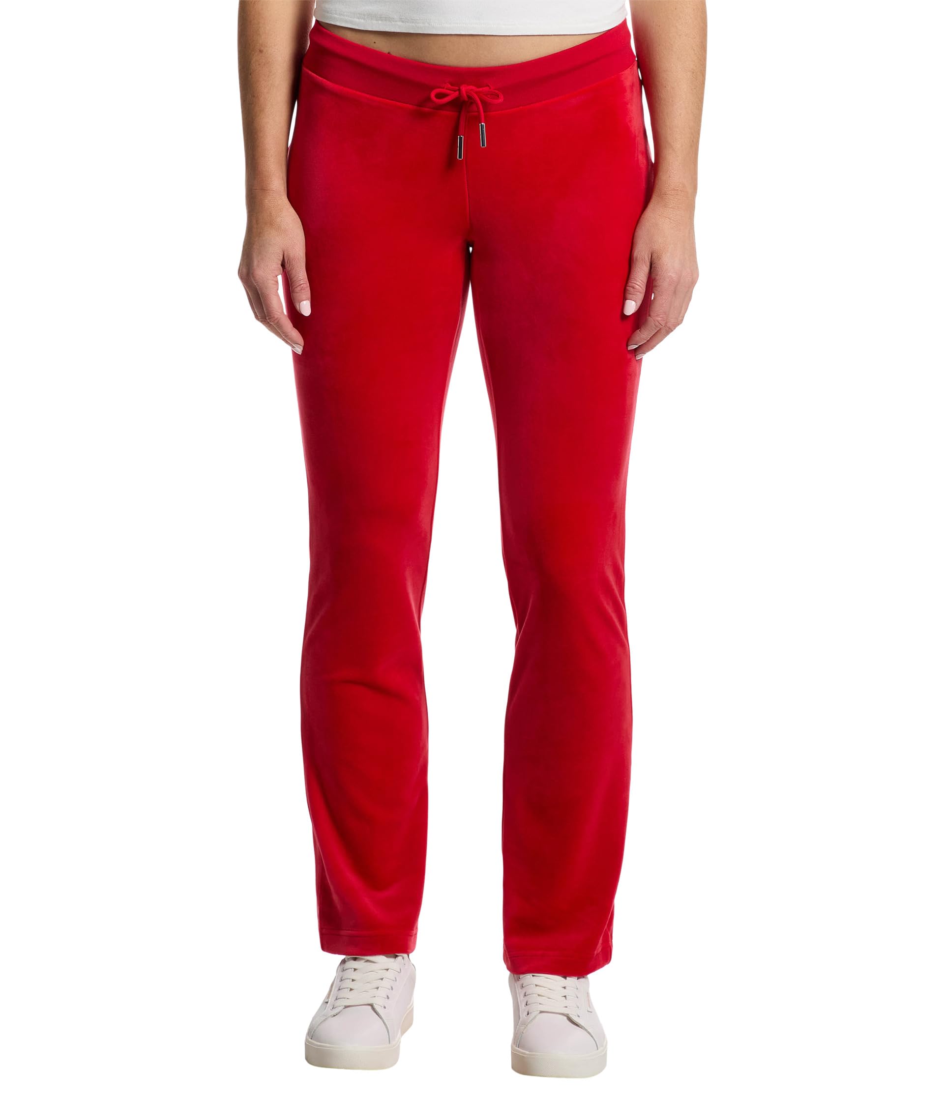 

Брюки Juicy Couture Rib Waist Velour Pants With Drawcord, Fire