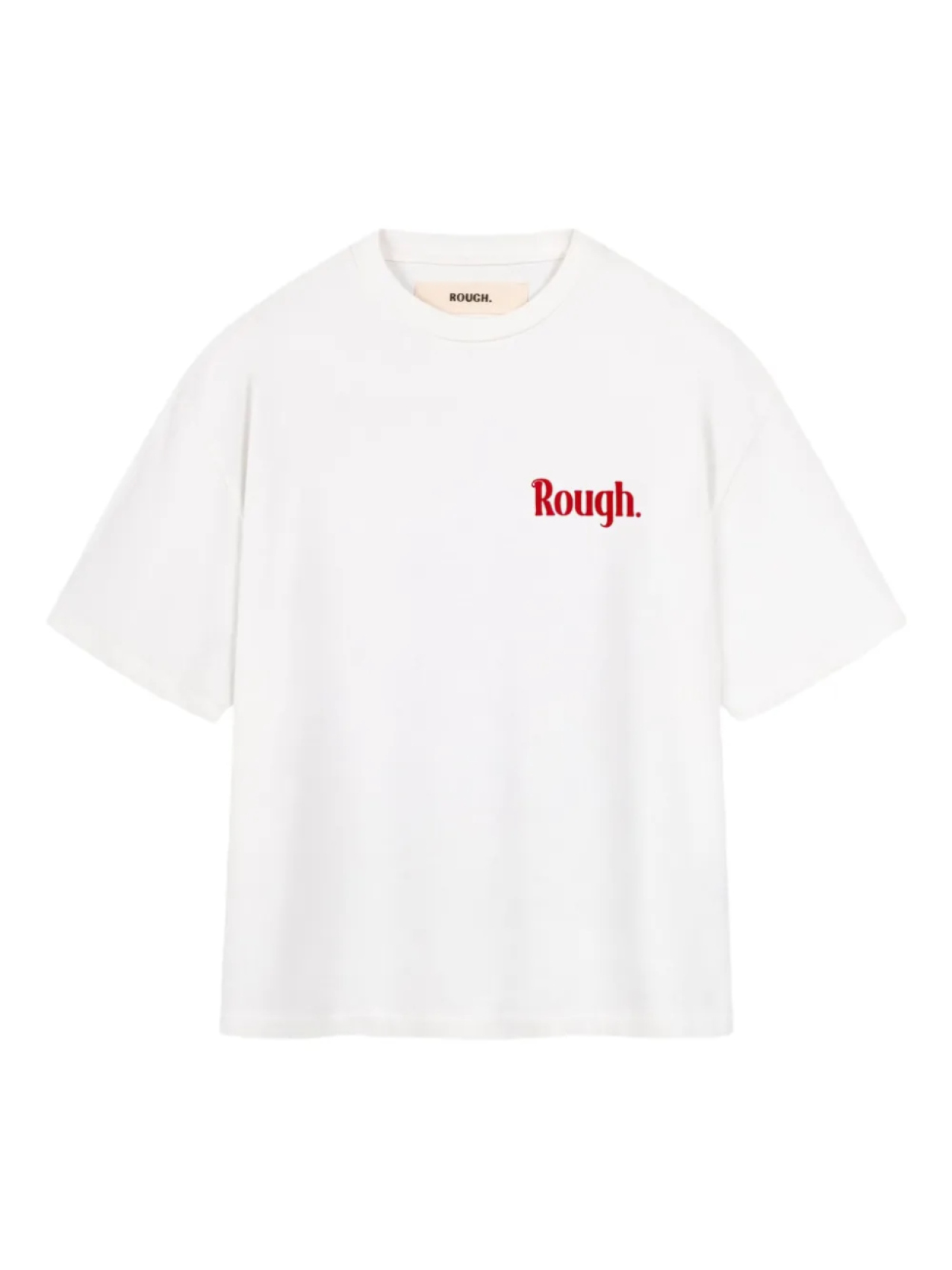 

Футболка с графичным принтом ROUGH., белый