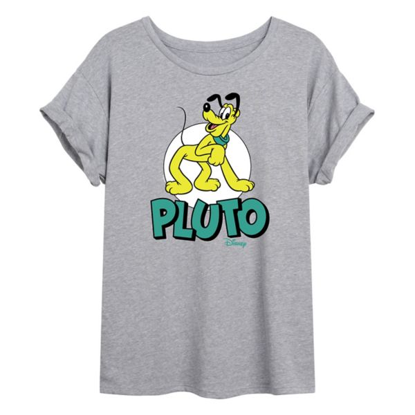 

Футболка свободного кроя в стиле ретро от команды Pluto Juniors Disney, серый