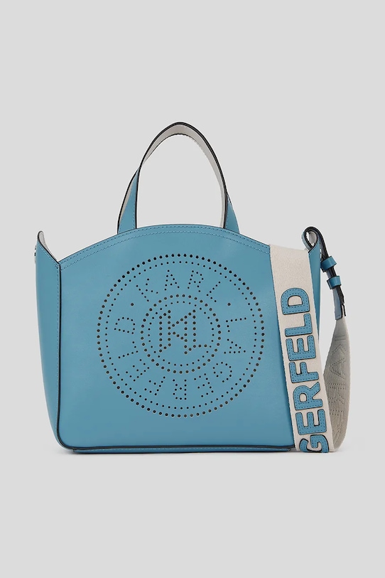 

Кожаная сумка Karl Lagerfeld, синий