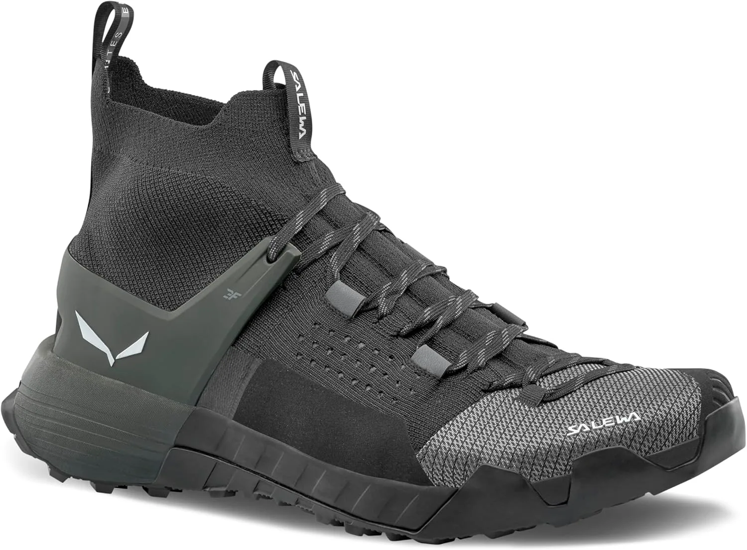 Мужские кроссовки Salewa Wildfire NXT Knit - легкая, дышащая обувь для треккинга и походов, темно-оливковый