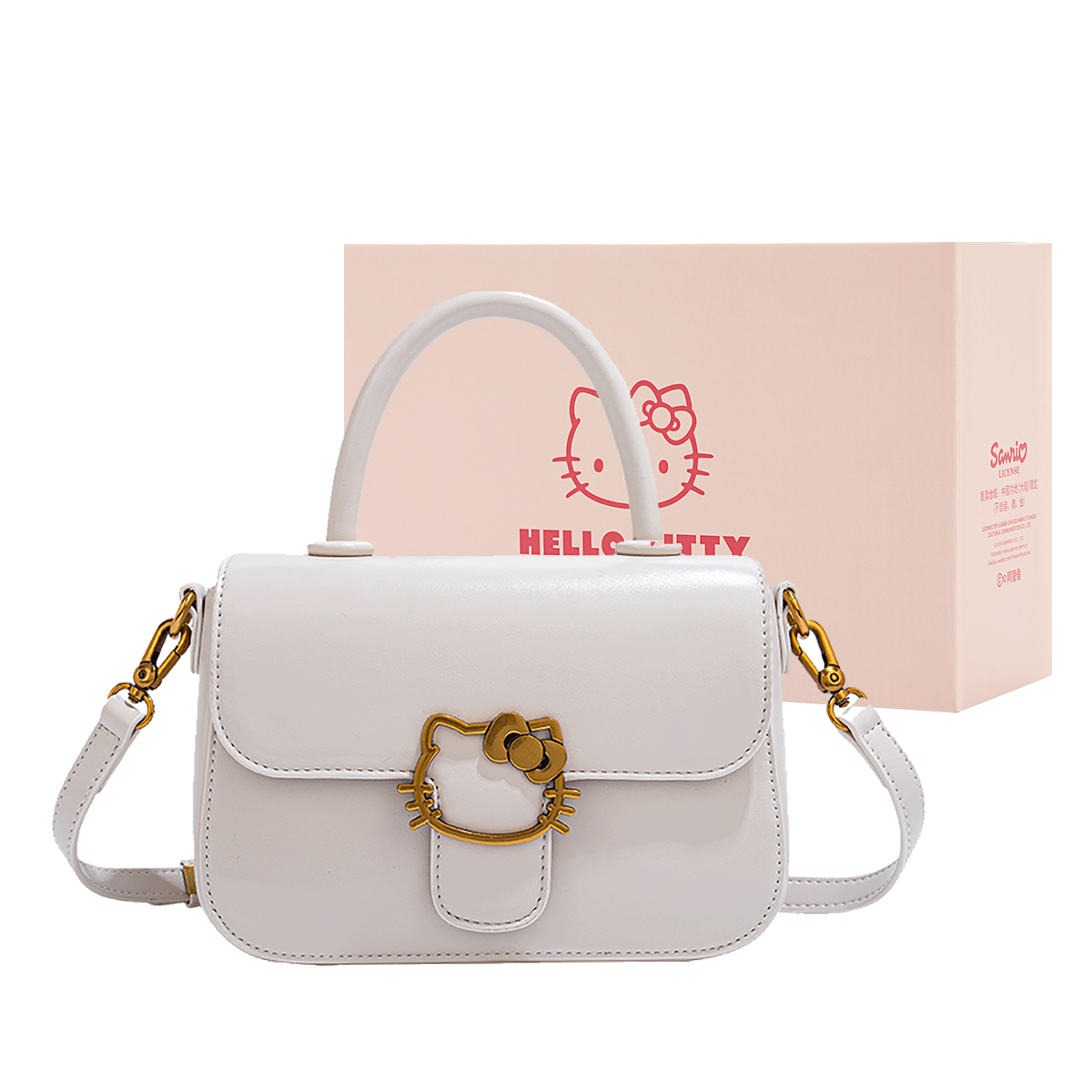 

Sanrio Hello Kitty PU Сумка через плечо Regular Women's Milk Tea Beige/Pink/Ecru