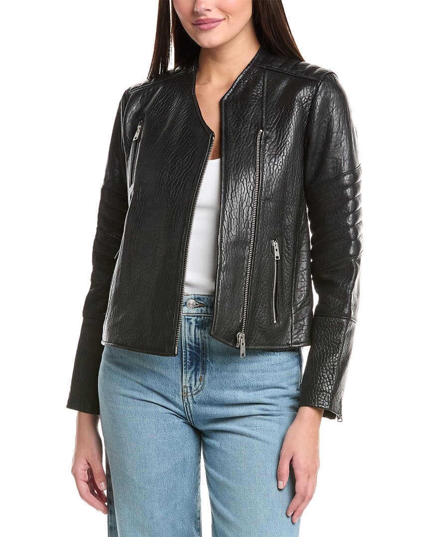 

Кожаная косуха AllSaints Cawley All Saints, черный