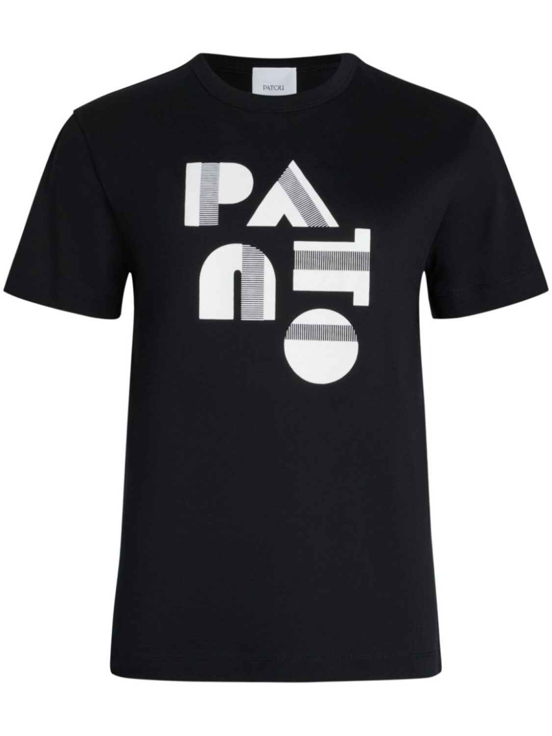 

Patou футболка из хлопка в стиле ар-деко, черный