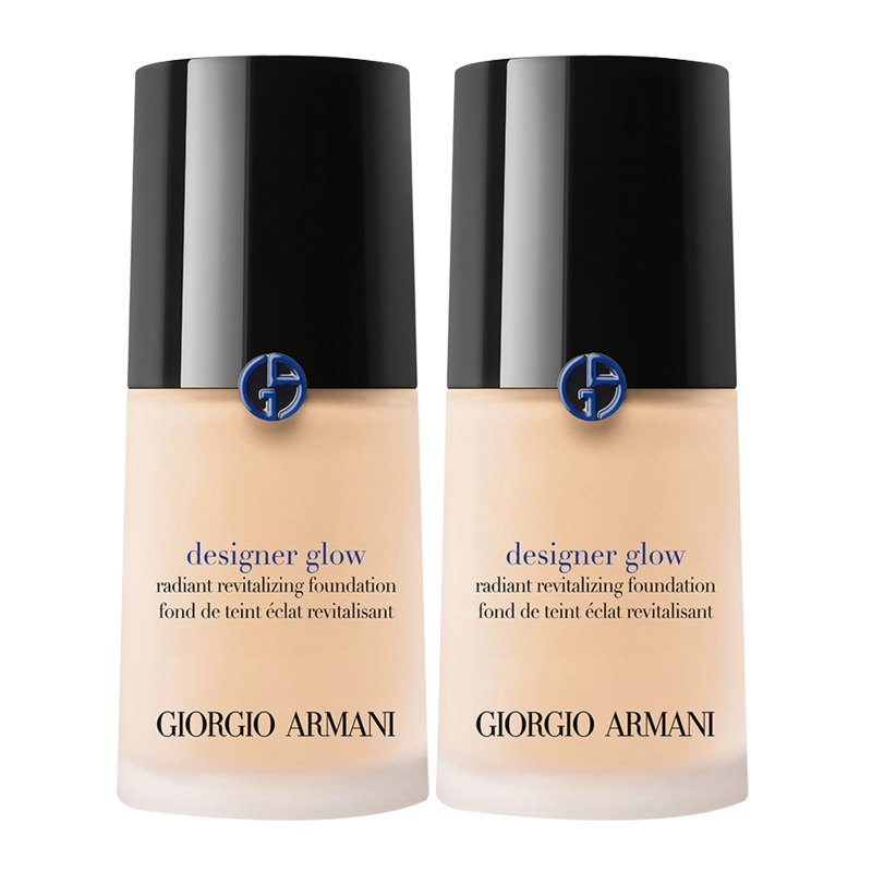 Тональный крем Giorgio Armani Designer Glow Radiant Revitalizing Foundation #1, 30 мл*2