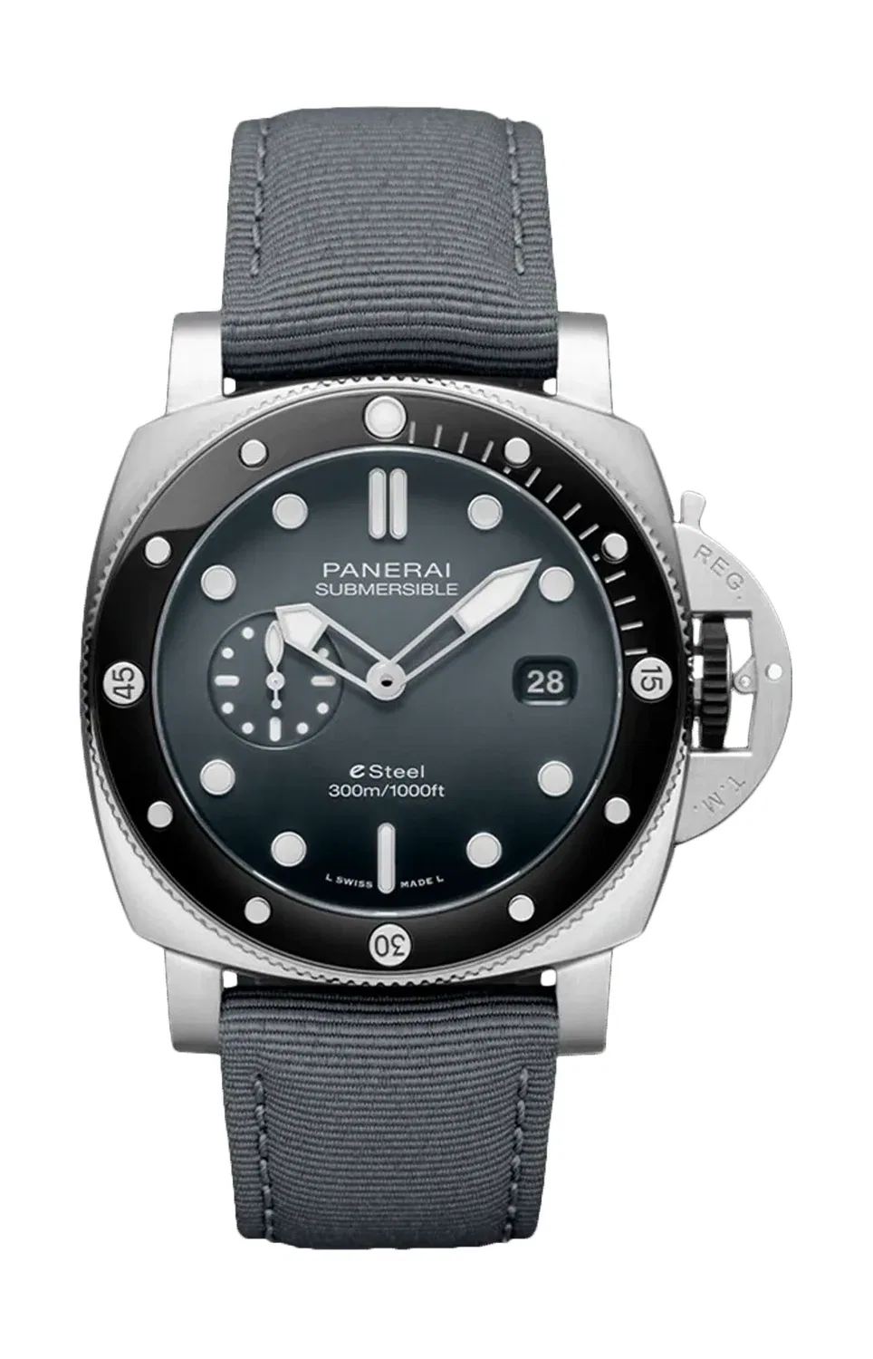 SUBMERSIBLE QUARANTAQUATTRO ESTEEL GRIGIO ROCCIA - PAM01288Submersible Quarantaquattro eSteel Гриджо Рочча - PAM01288 PANERAI, серебряный