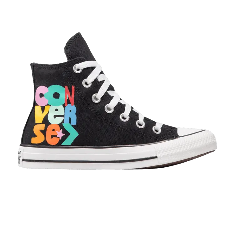 

Кроссовки Converse Chuck Taylor All Star High 'Happy Faces', черный