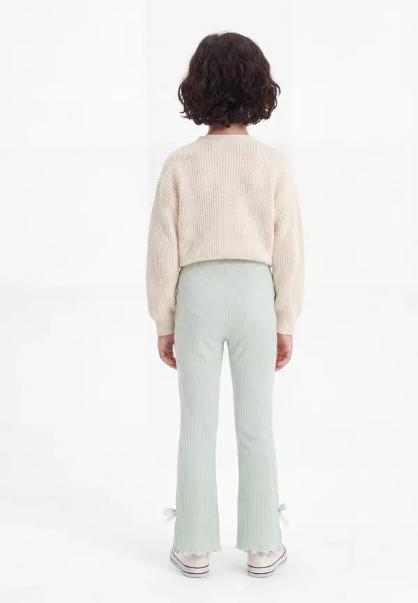 Леггинсы расклешенные Nmfhavelle flared leggings Name It, бледно-аквамариновый — фото 2