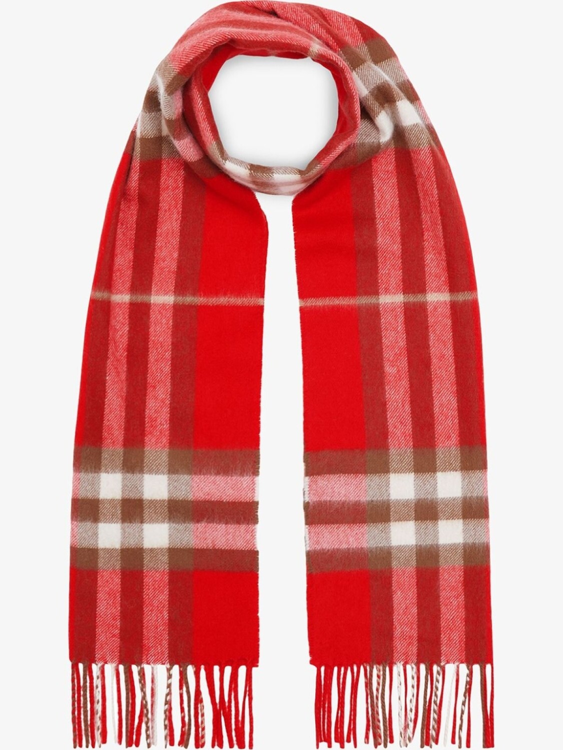 

Burberry кашемировый шарф в клетку, красный