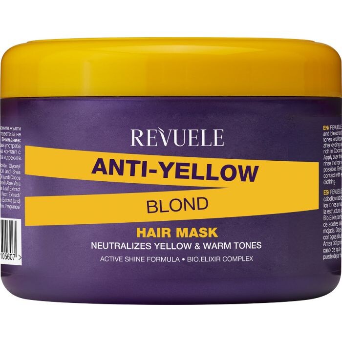 

Маска для волос Anti Yellow Mascarilla Cabello Rubio Revuele, 500 ml