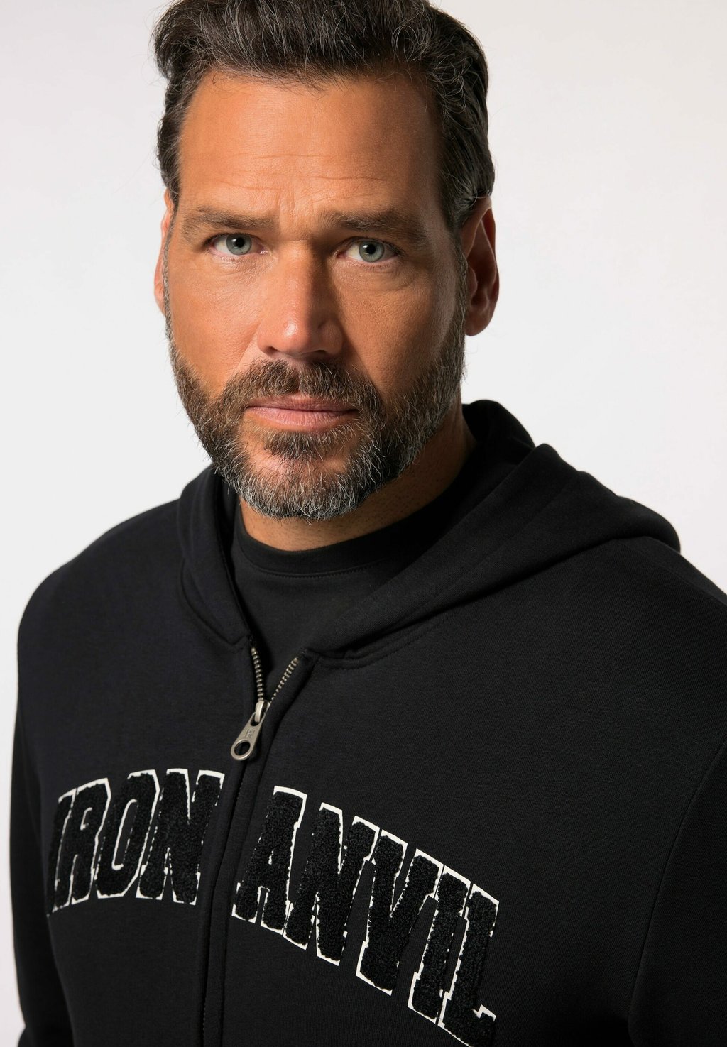 

Толстовка на молнии HOODIE IRON ANVIL FITNESS JP1880, черный