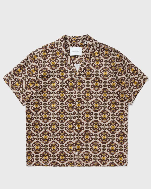

Рубашка Les Deux Hendrix Aop Ss Shirt, цвет light sand/ebony brown