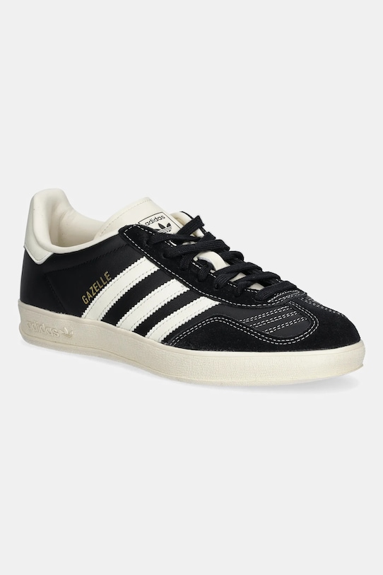

Кожаные кроссовки Gazelle Indoor Adidas Originals, черный