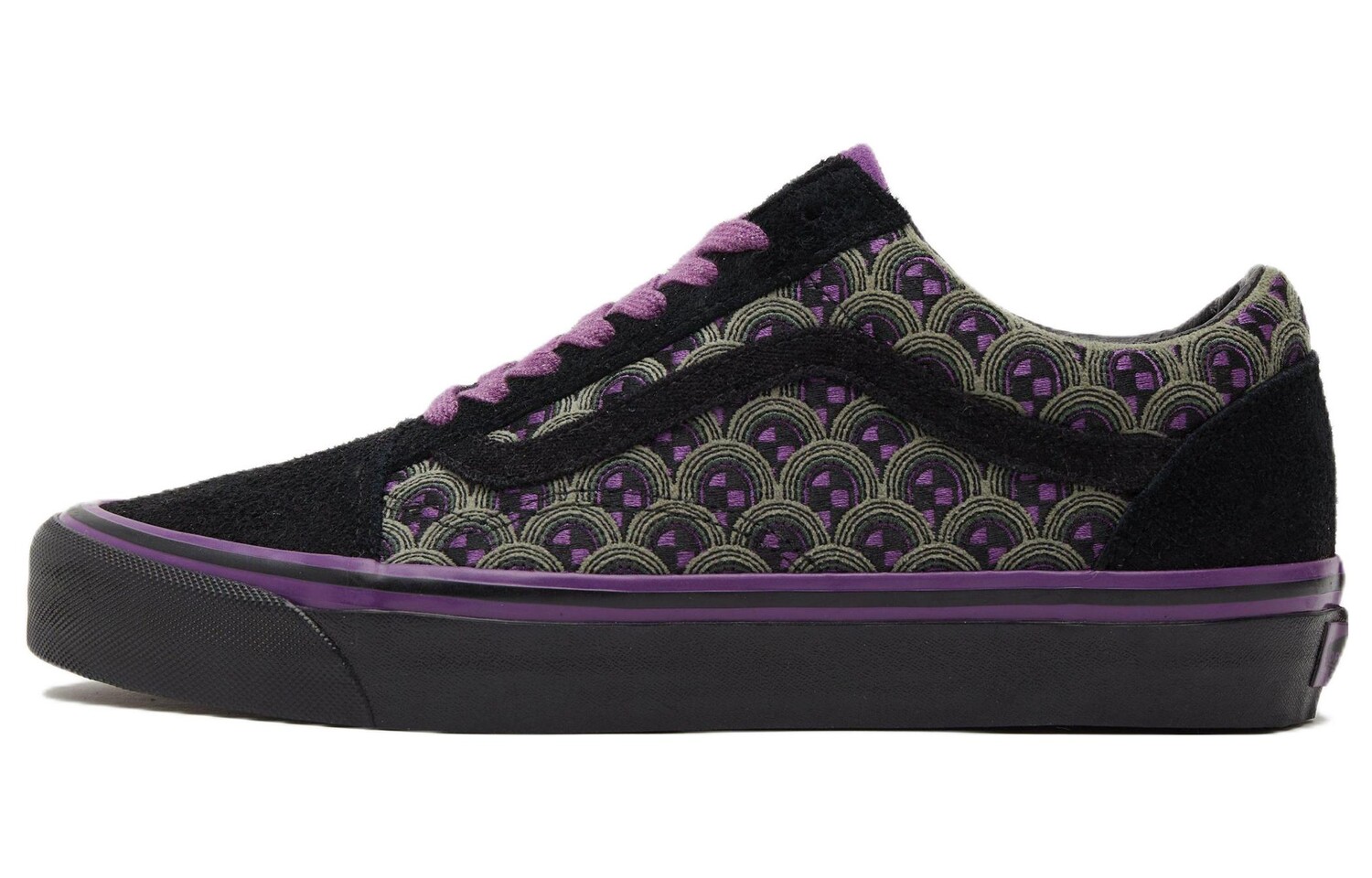 

Кроссовки для скейтбординга Old Skool, унисекс, низкие, черные/фиолетовые Vans, Черный, Кроссовки для скейтбординга Old Skool, унисекс, низкие, черные/фиолетовые Vans