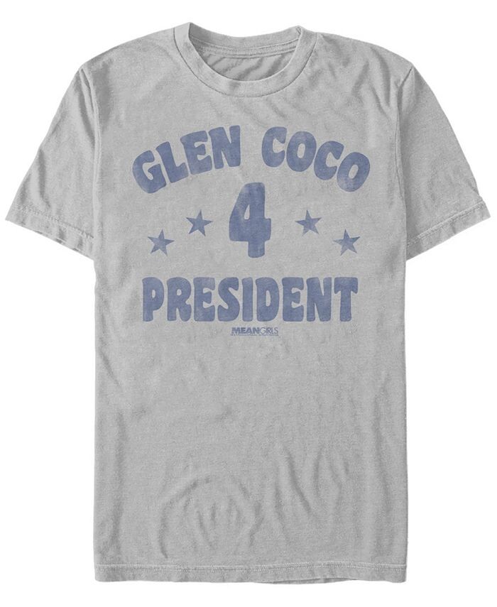 

Мужская футболка с коротким рукавом Glen Coco 4 President с текстом Fifth Sun, серебро