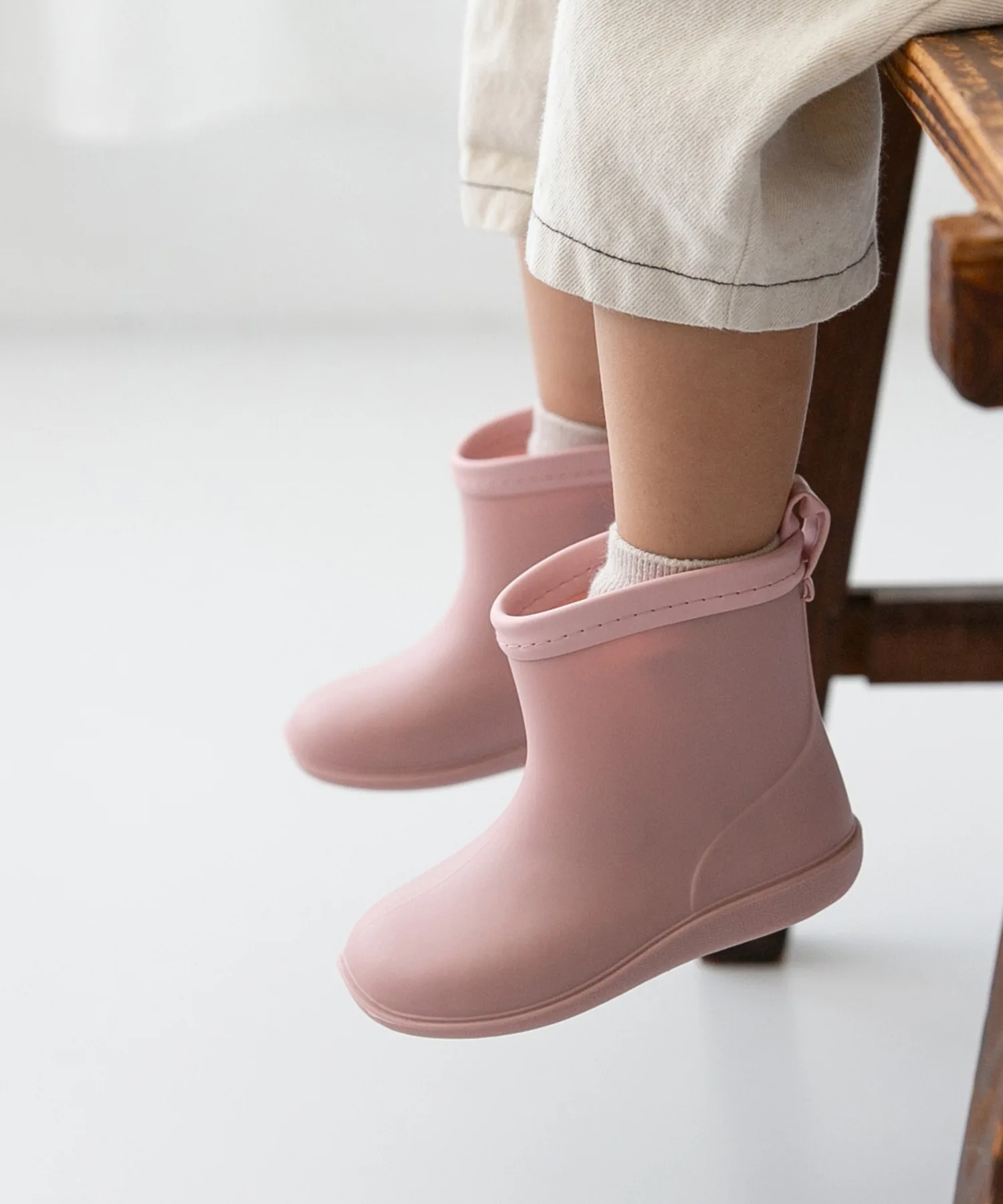 Детские дождевые сапоги Nuance Color Baby Rain Boots menue розовые