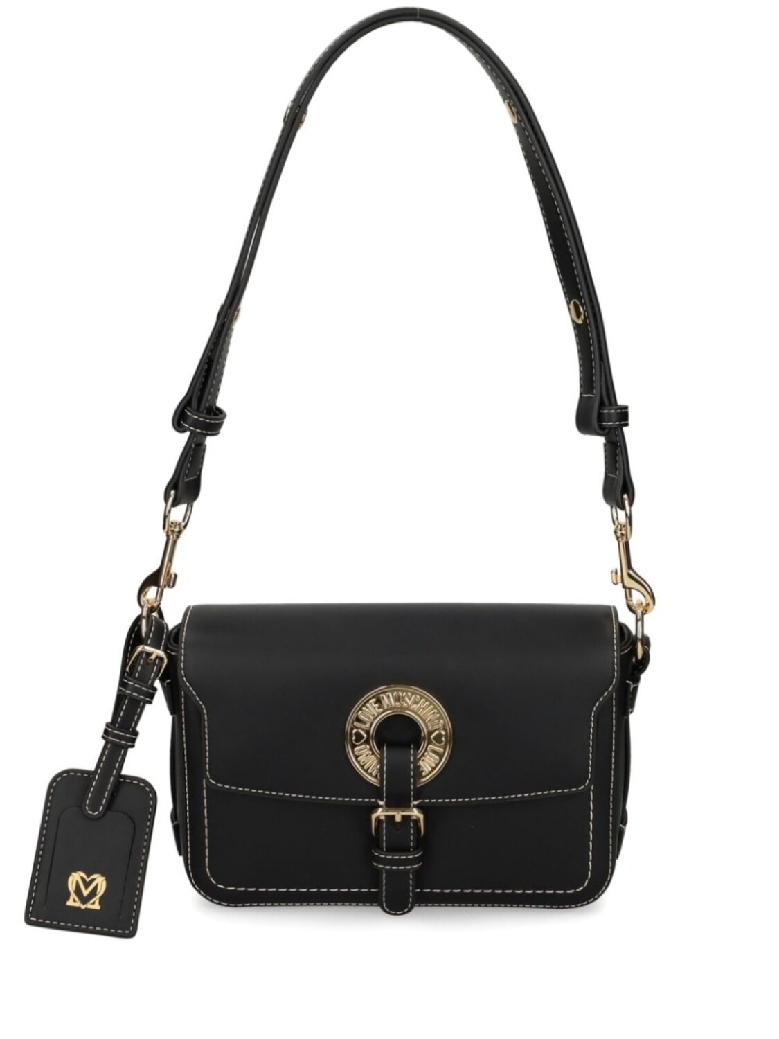 

Love Moschino сумка через плечо из искусственной кожи с логотипом и люверсами, черный