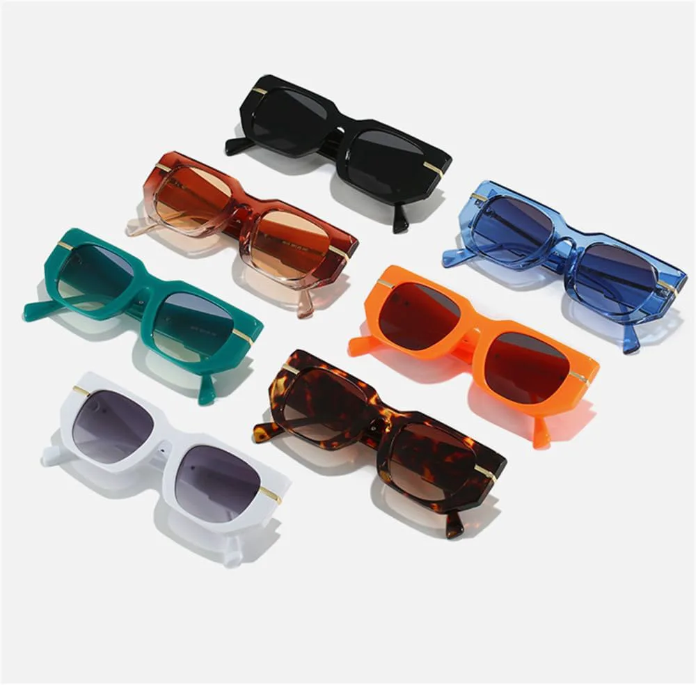 

Женские солнцезащитные очки в стиле ретро с широкими дужками, мужские солнцезащитные очки с защитой от УФ-излучения UV400, женские солнцезащитные очки MTZJH, Green