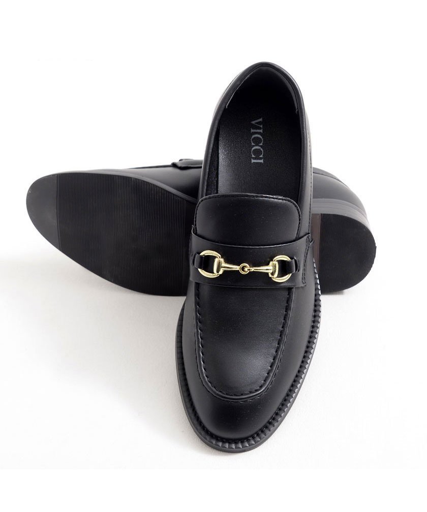 Лоферы VICCI Gold Bit Vicci, BLK (Black)