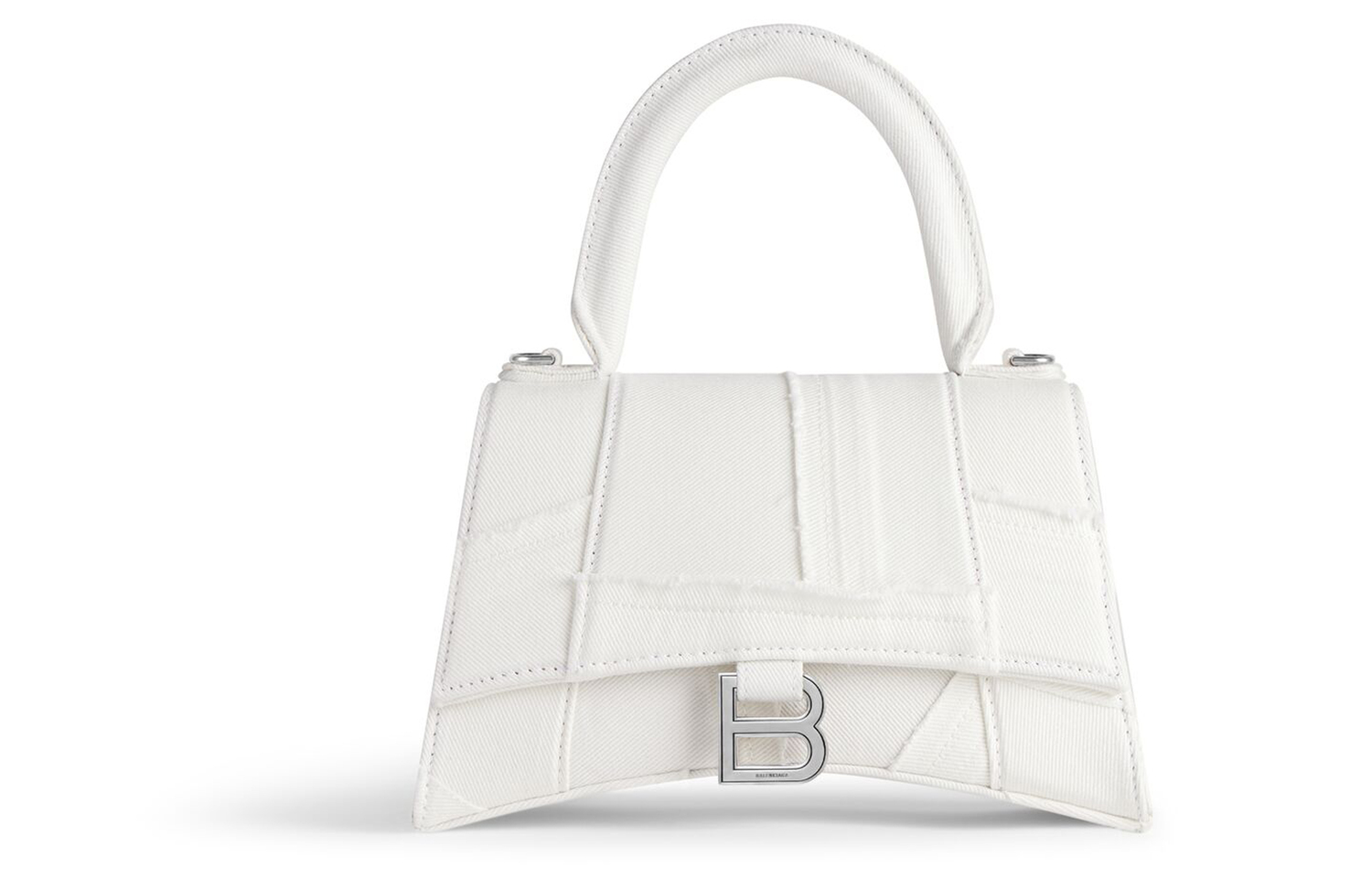 

Часовая Сумка из Денима, Сумка Через Плечо, Женская Белая Сумка Balenciaga