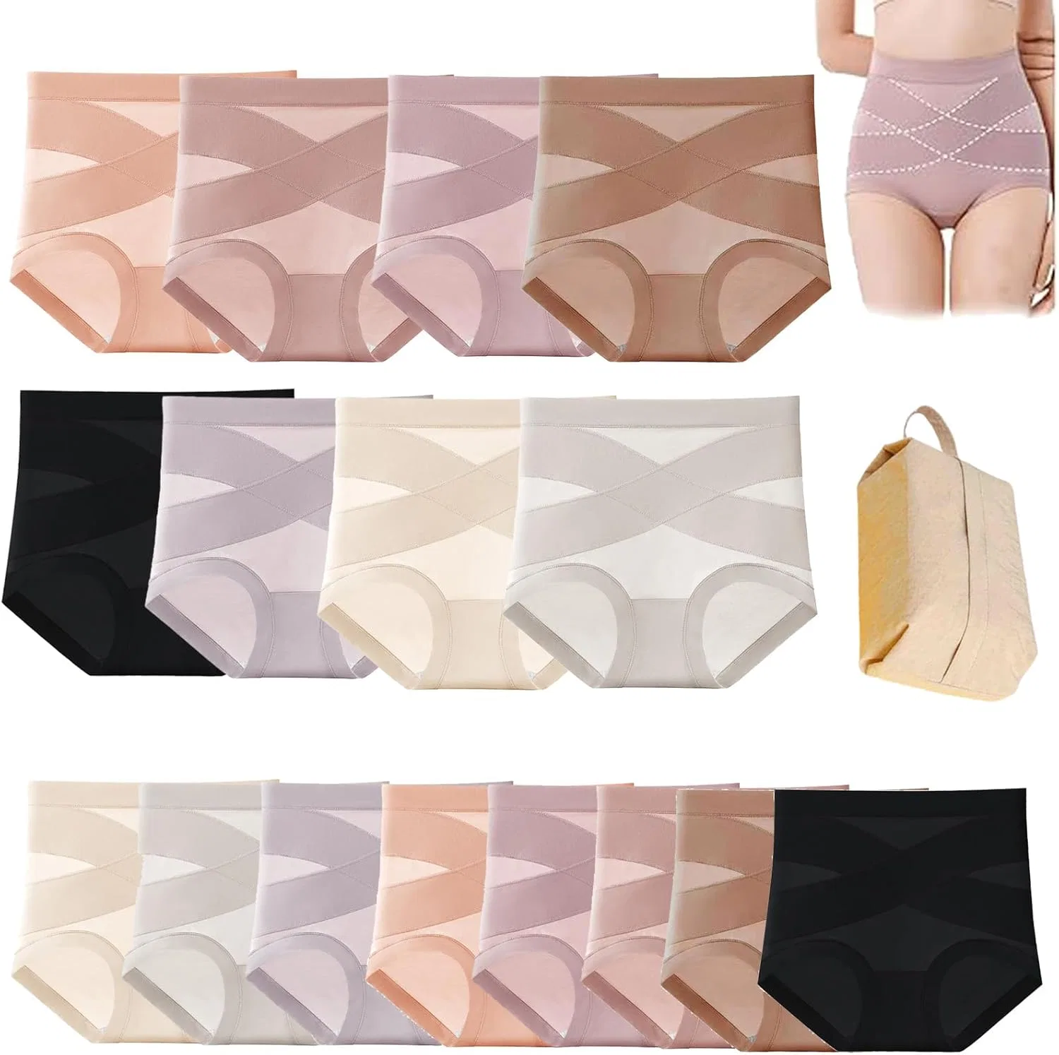 Контрольные трусы Shapewear, 8pcs