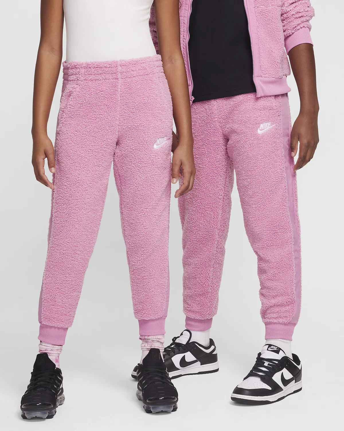 Детские зимние штаны Nike Sportswear Club Fleece, Magic Flamingo/Magic Flamingo/White
