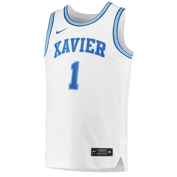 Мужская баскетбольная форма Xavier Musketeers #1 белая Nike — фото 3