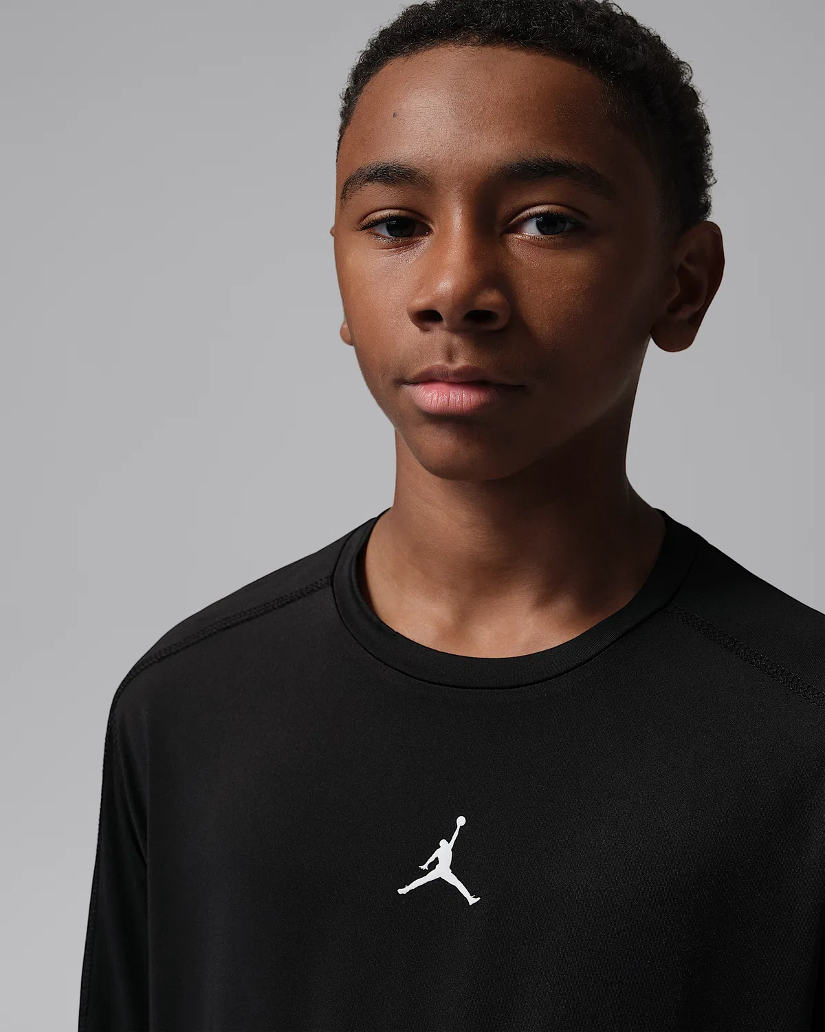Детская базовая футболка Dri-FIT Jordan, Black — фото 3