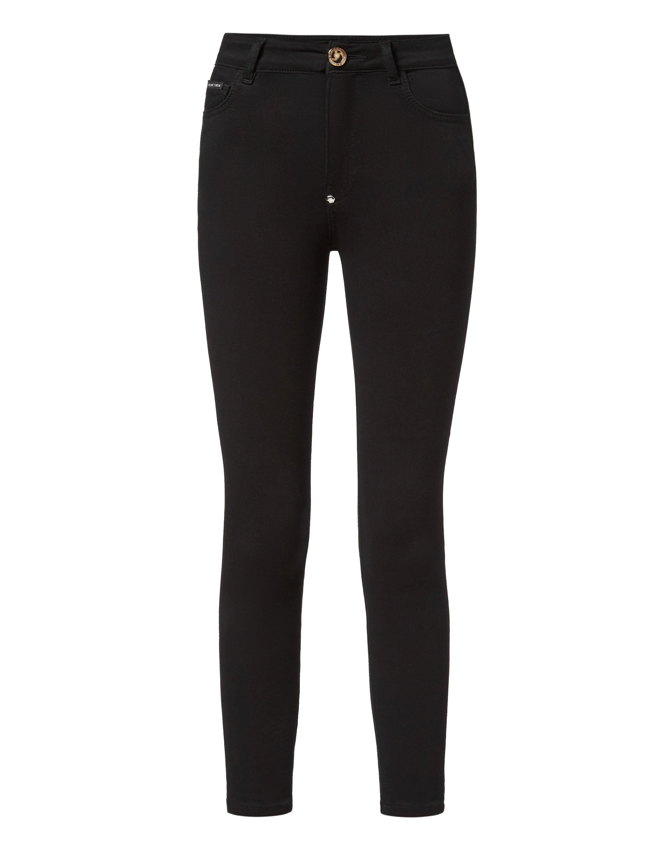 

Узкие брюки из денима с черепом PHILIPP PLEIN, цвет summer night