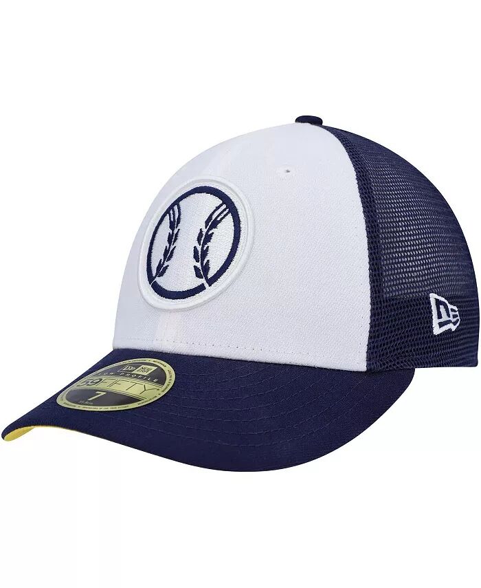 

Мужская белая, темно-синяя бейсболка Milwaukee Brewers 2023 On-Field Batting Practice Low Profile 59FIFTY Fitted Hat New Era