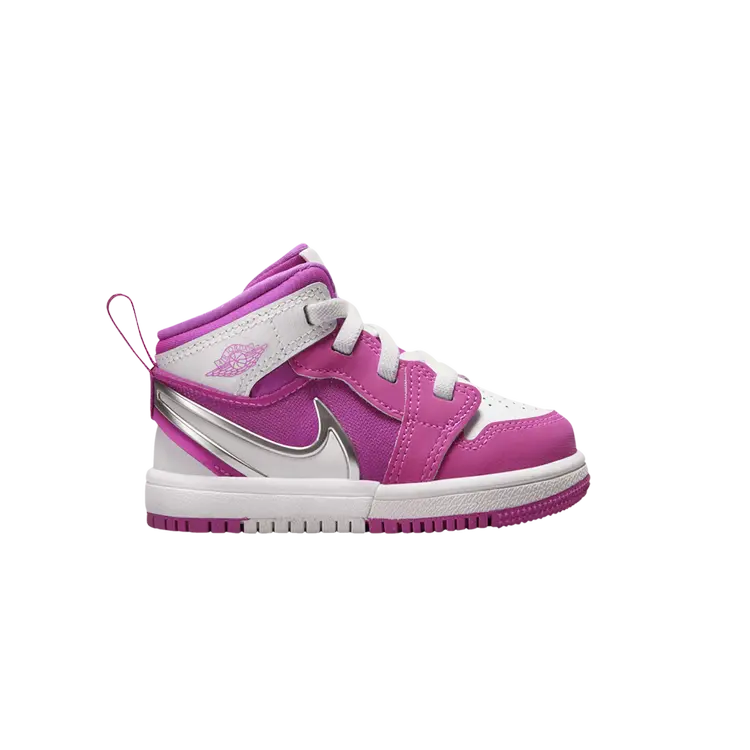 

Кроссовки Air Jordan 1 Mid RM EasyOn TD, цвет Fire Pink